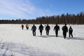 VPK:n 42 kertaa järjestetyt pilkkikilpailu 24.4.2022 Korvenlammella. Vuosien 2019, 2020 ja 2021 vuosien kisat jouduttiin jättämään valiin Covid 19 pandemian vuoksi. Osallistujia oli 21. Kuva MaMiLe