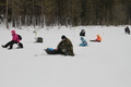 20170501 KOMMATTILAMPI, PILVINEN KOHTALAINEN LOUNAISTUULI, MUKANA 26 PILKKIJÄÄ.Kuva MaMiLe