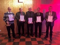 VPK kutsui palokunnan kunniajäseniksi 4.12.2021 seuraavat jäsenet;
Vasemmalta, Vilho Varonen, Eero Anneberg, Erkki Niemelä, Raimo Nieminen ja Markku Lehtinen